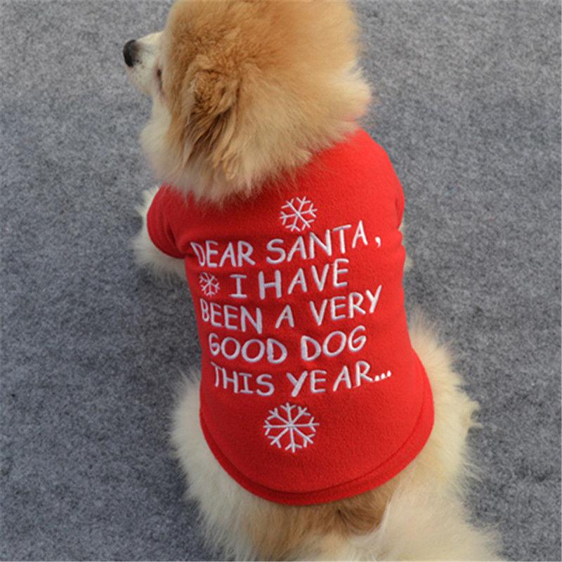 Festive Fleece Christmas Pet Costume