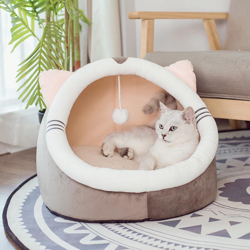 Cozycat Winter Hideaway: Luxe Warm And Stylish Cat Bed-0