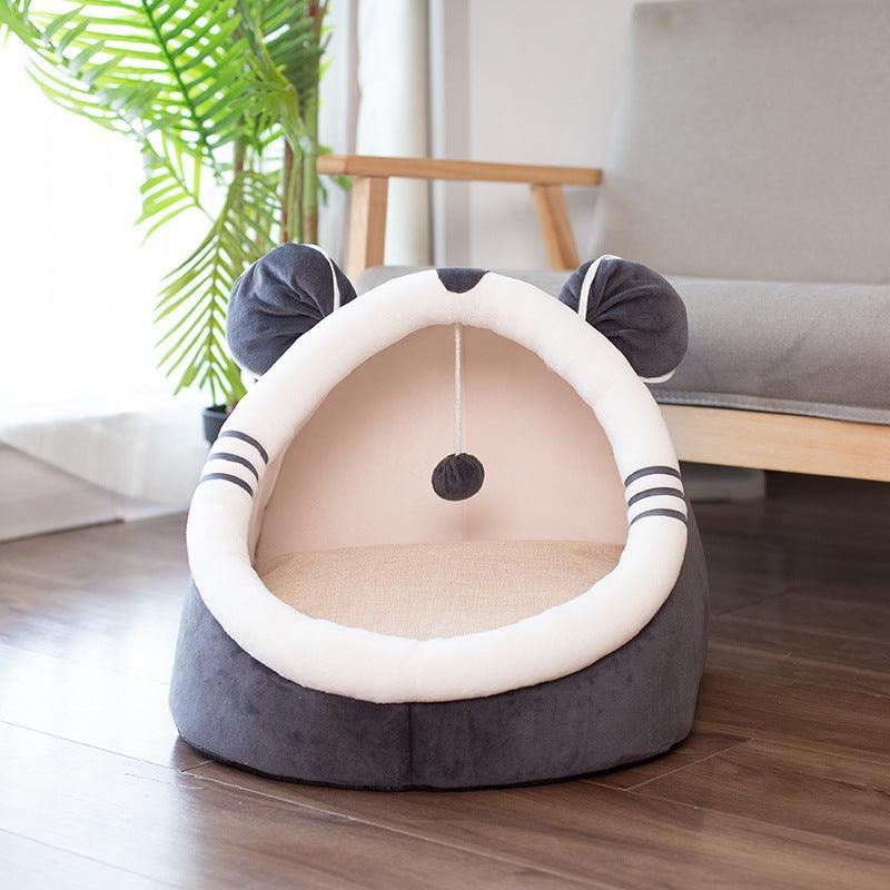 Cozycat Winter Hideaway: Luxe Warm And Stylish Cat Bed-5
