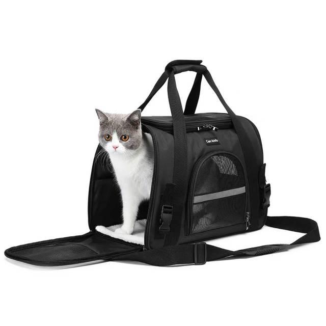 LUXURY Foldable Portable Pet Carrier Bag - Comfortable Travel Solution For Cats And Dogs-5