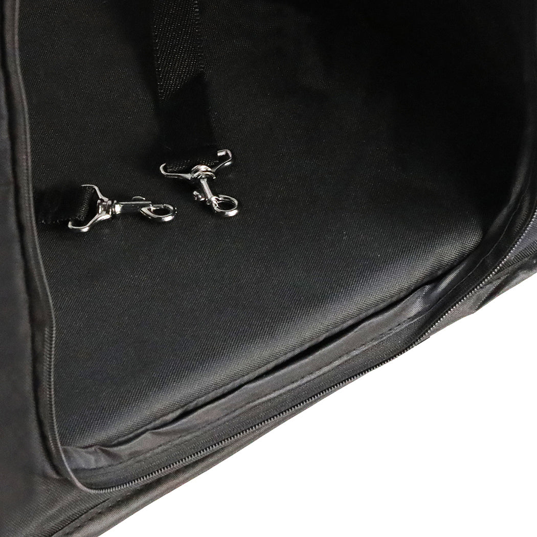 Pet Stroller Dog Cat Carrier Foldable Black-3